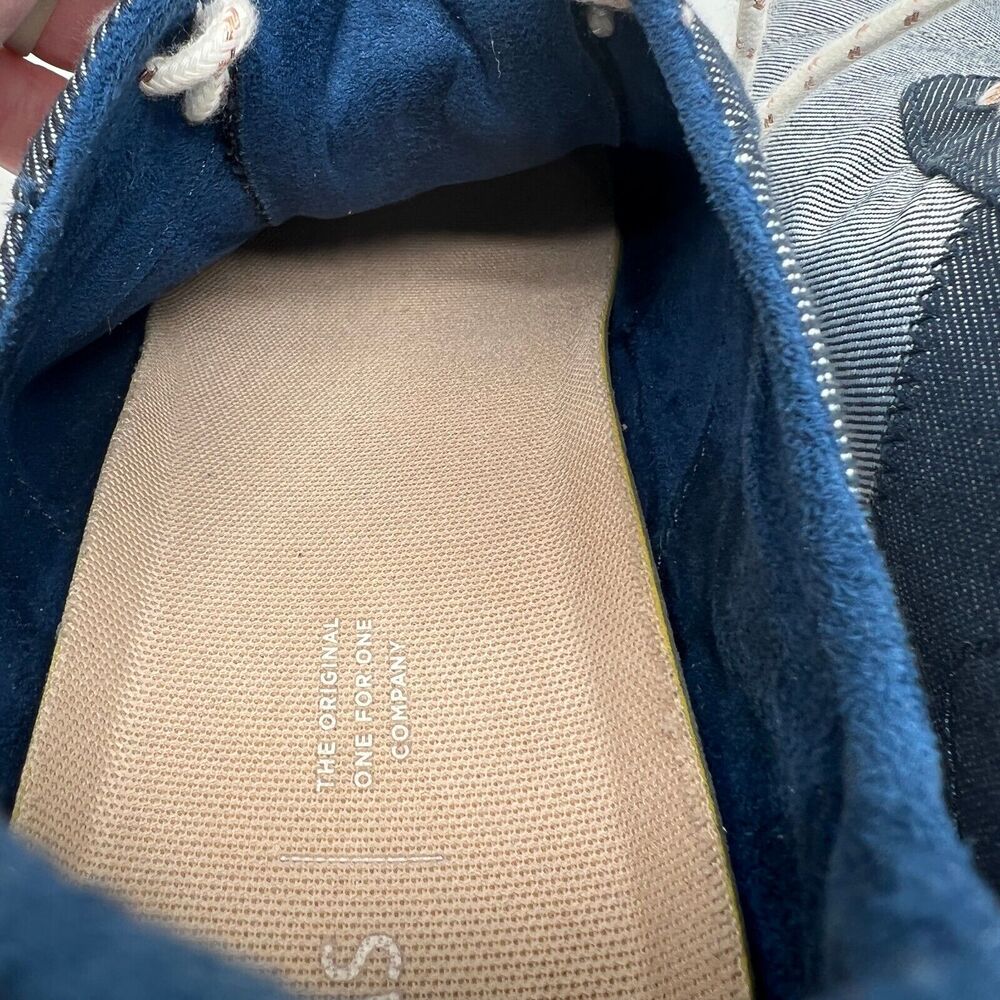 Toms Cabrillo Women Blue Lace Up Lifestyle Sneakers Shoe Lace Up Size 11 - Picture 9 of 11